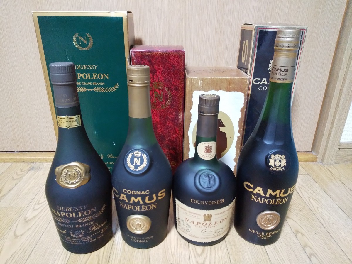 ナポレオン コニャック ブック 4本セット 未開栓 CAMUS カミュ CAMUS