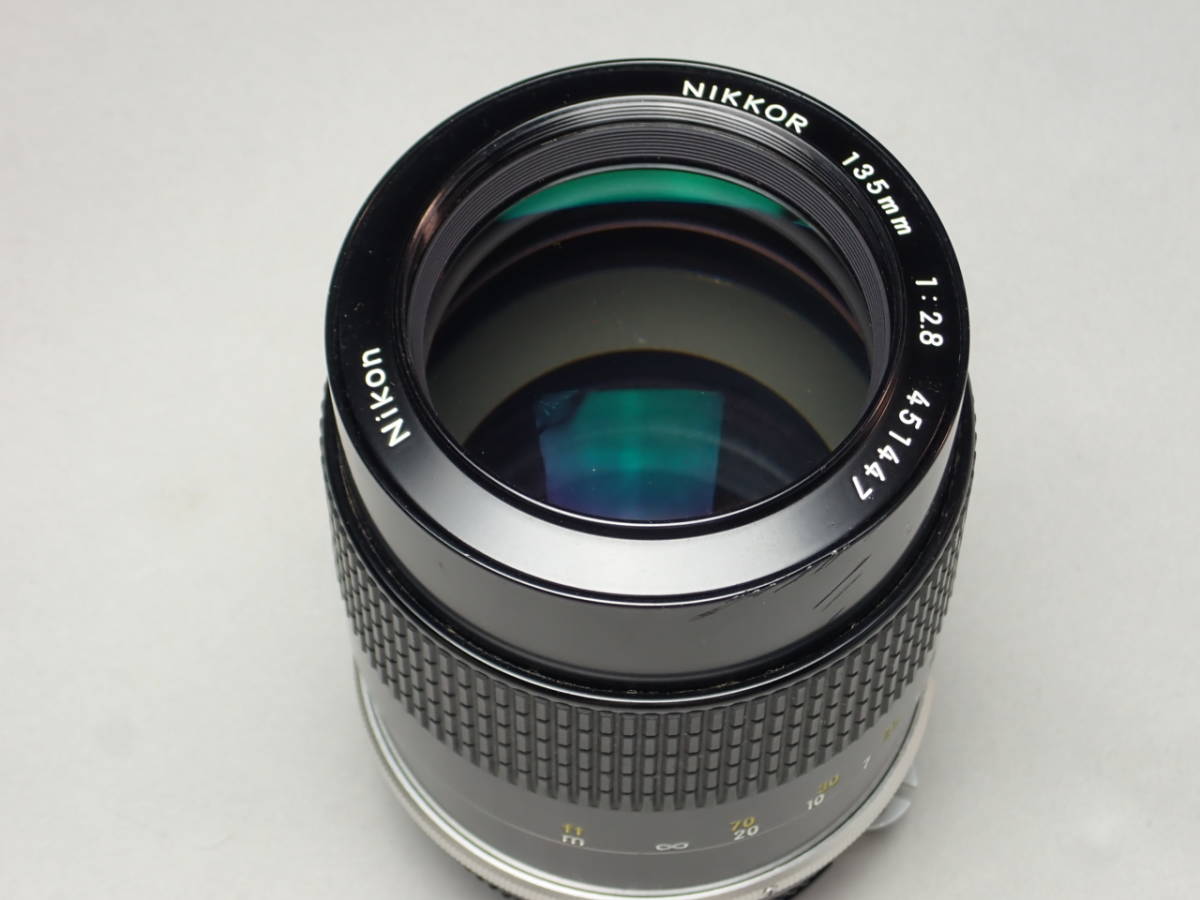 Nikkor Ai改 135mm f/2.8 】 Nikon ニコン 金属レンズ内蔵 資料付き