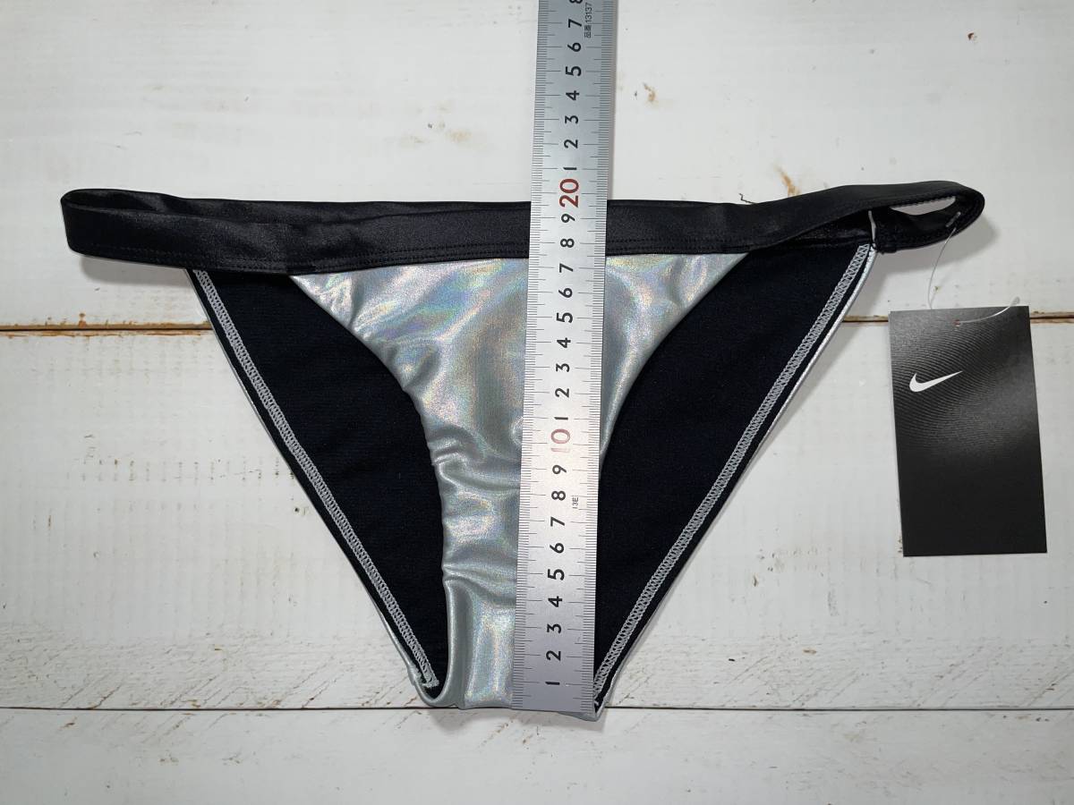 新品 【即決】Nike ナイキ 女性用 ビーチバレー ビキニ ショーツ 水着 ブルマ Flash Silver 海外XS