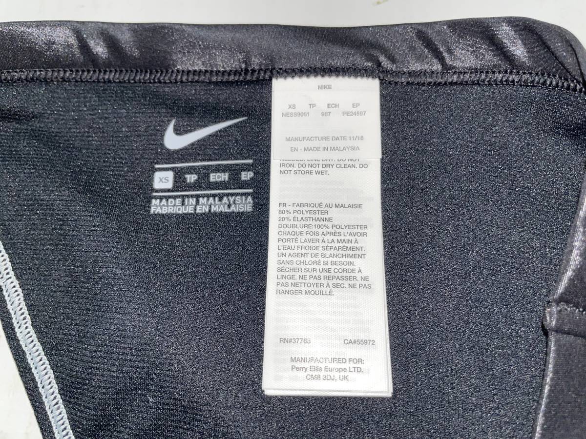 新品 【即決】Nike ナイキ 女性用 ビーチバレー ビキニ ショーツ 水着 ブルマ Flash Silver 海外XS