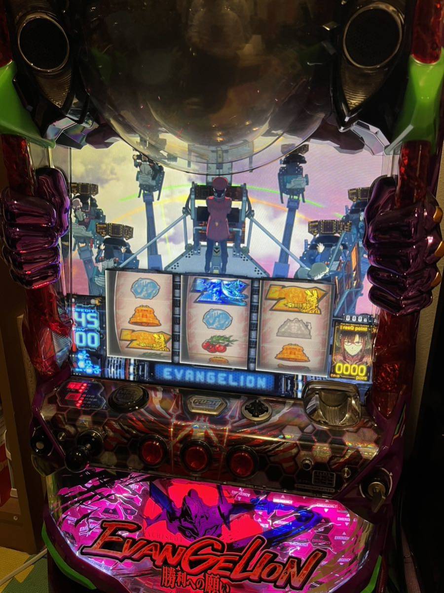 エヴァンゲリオン 勝利への願い実機 不要機※引き取り限定 パチスロ実機 エヴァンゲリヲン・勝利への願いコイン不要機 ID：126