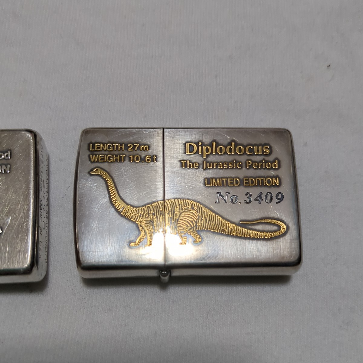 Zippo 2個セット 恐竜 ダブルイヤー フラットトップ(Zippo)｜売買され 