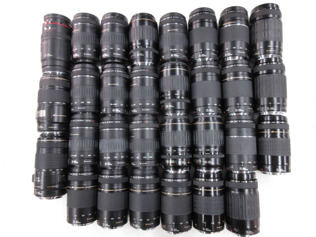 Canon EF 75-300mm F4-5.6 2本まとめ売り ジャンク扱い 3030U)ジャンク Canon 75-300mm 4-5.6Ⅱ 90-300mm 4.5-5.6USM 100