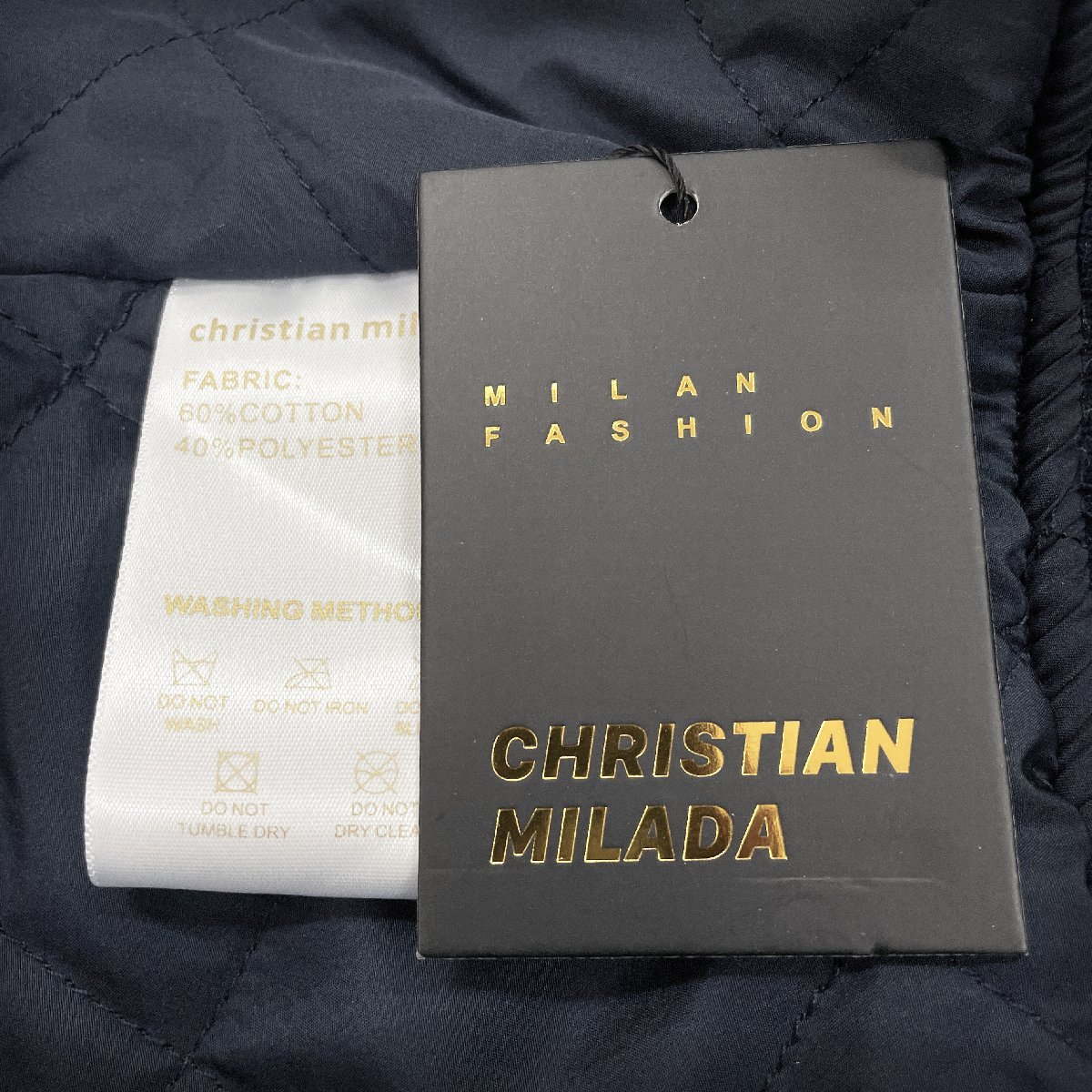 定価5万 ★ christian milada ★ ミラノ発 上質 個性 ジャケット ブルゾン スタジャン オシャレ スポーツ 大きめ 日常 2XL/52サイズ