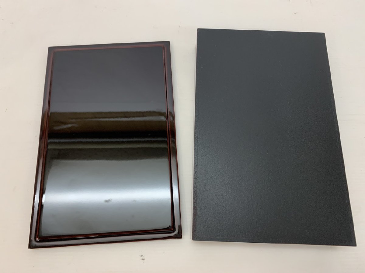 O-3067】伝統工芸 会津塗り 会津漆塗 文箱 萩にうずら 鱗屋 折笠漆芸店