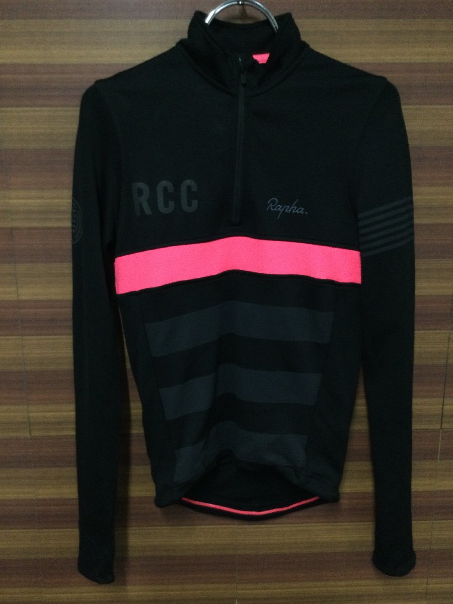 GR448 ラファ RAPHA RCC LONG SLEEVE JERSEY XXSサイズ 黒 Rapha RCC