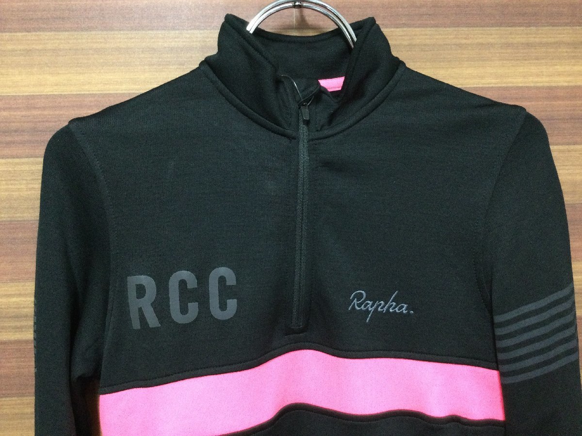 GR448 ラファ RAPHA RCC LONG SLEEVE JERSEY XXSサイズ 黒 Rapha RCC