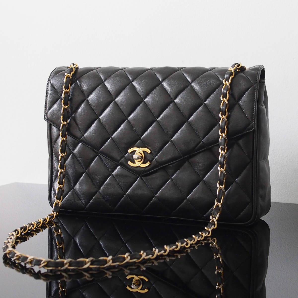 1円 美品 シリアルシール CHANEL シャネル マトラッセ Vフラップ 