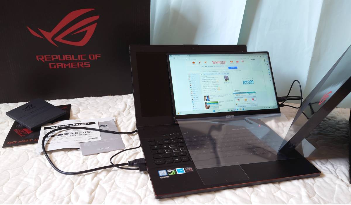ジャンク扱い　極薄 ゲームにもクリエイティブな現場にも ASUS ROG ZEPHYRUS GM501G GTX 1070