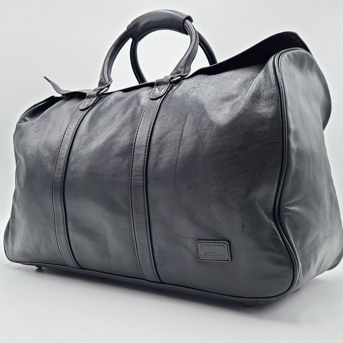 ダンヒルスポーツ dunhill ボストンバッグ ハンド フラップ A4サイズ収納可 大容量 出張 ゴルフ 旅行 ビジネスバッグ レザー メンズ