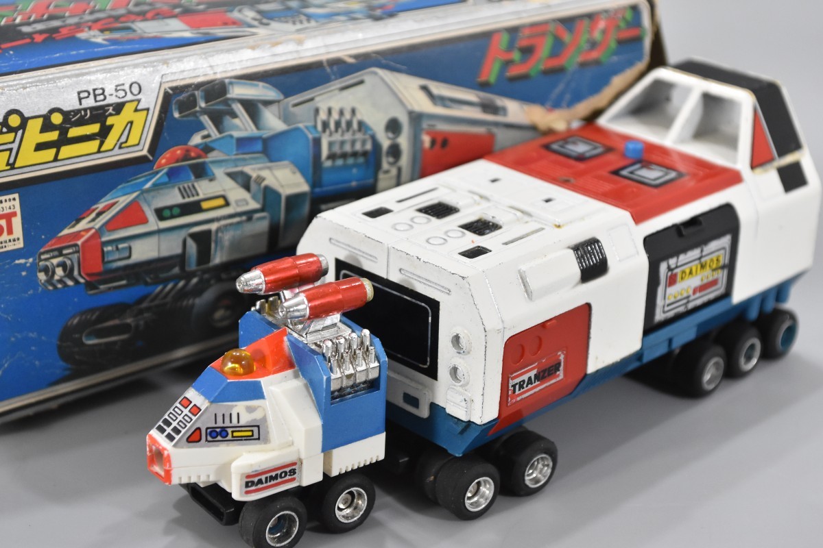 当時物 ポピー ポピニカシリーズ 闘将ダイモス PB-50 ジャスティーン トランザー 超合金 Y&K テレビ朝日 昭和レトロ ビンテージ RI-637G