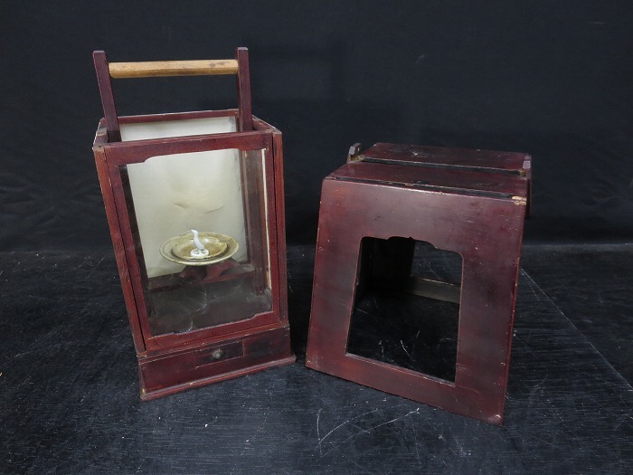 1☆有明行灯 あんどん 灯火 燭台 手提げ行灯/置行灯☆骨董古物 茶道具 夜咄 時代劇☆12