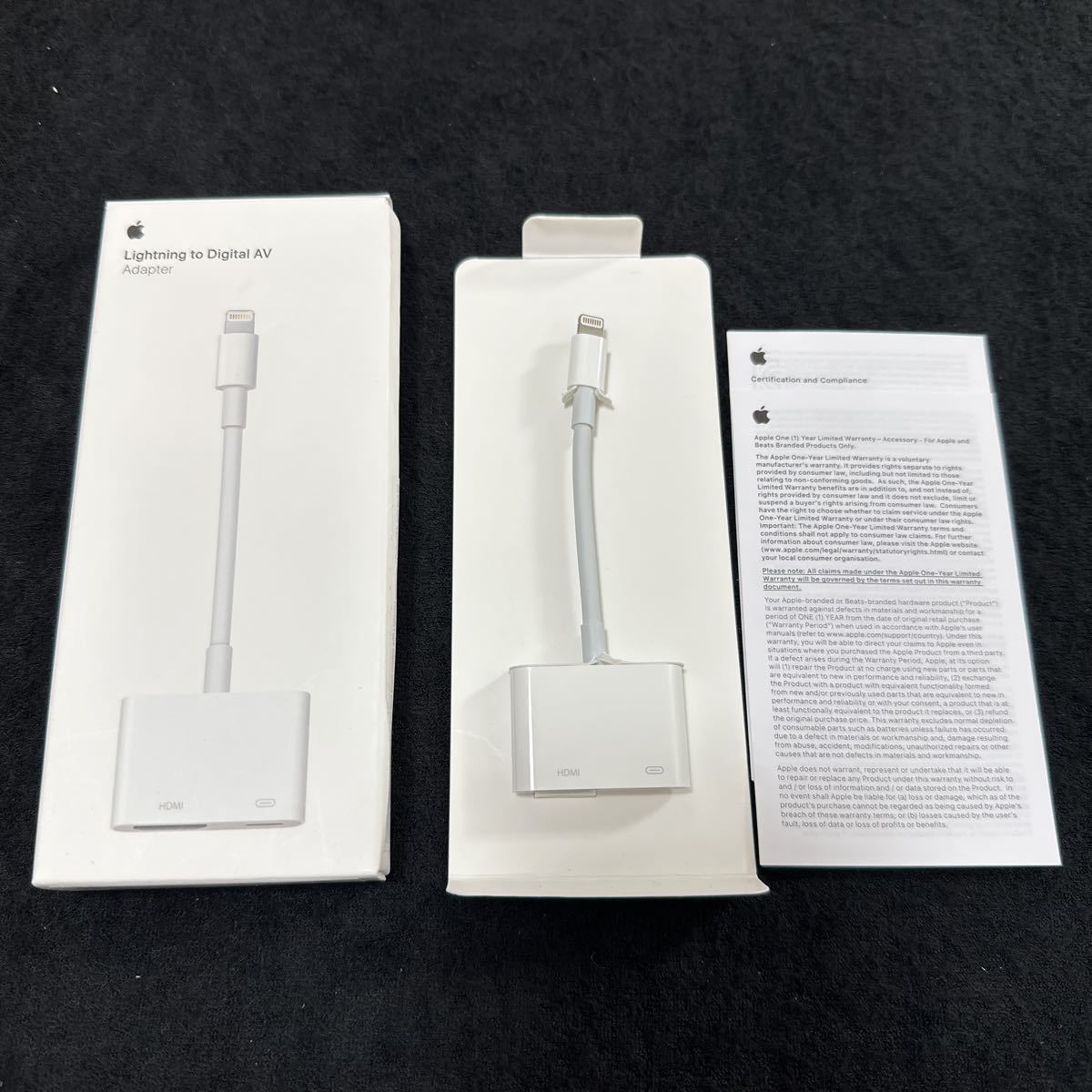 Apple 純正 Lightning Digital AVアダプタ MD826AM/A HDMI変換ケーブル