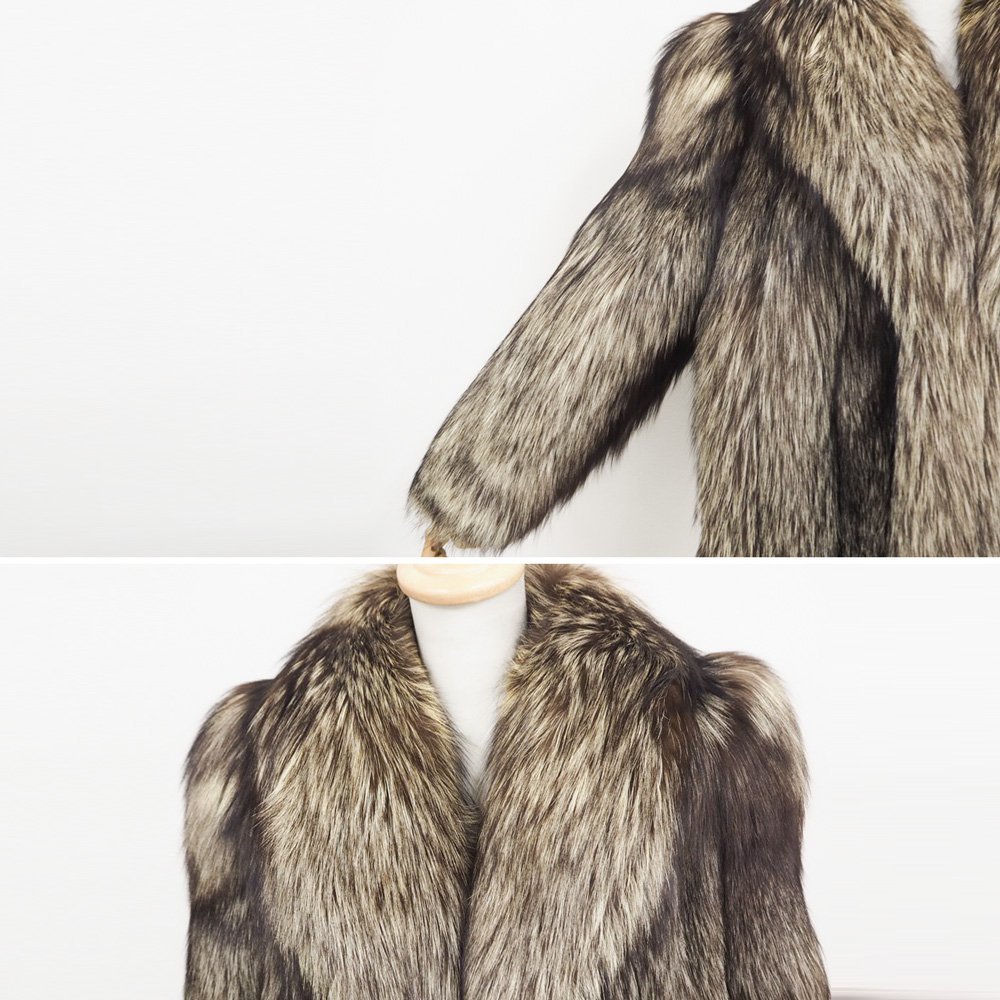 SAGA FOX ROYAL ファーコート シルバーフォックス レディース シルバー