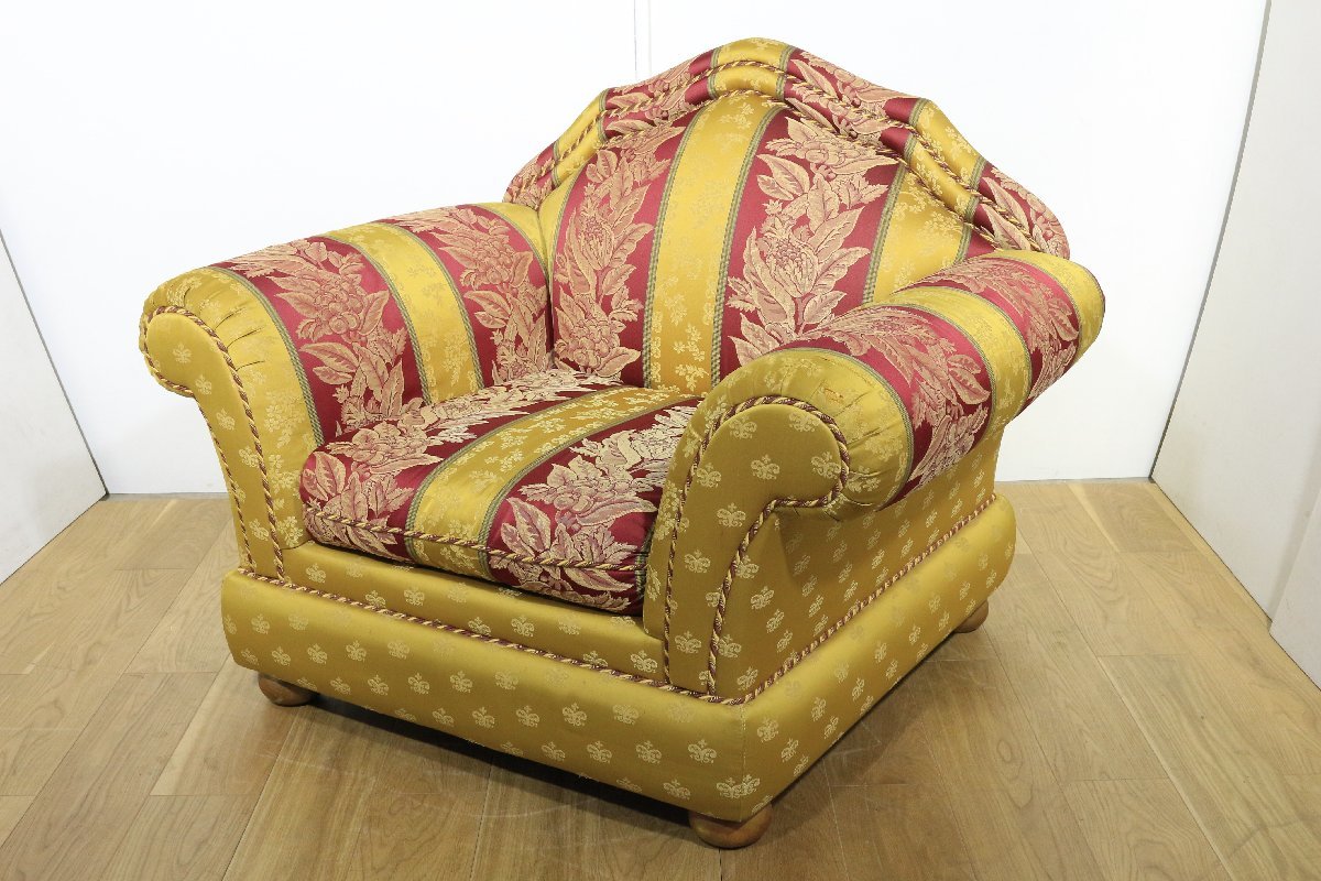  ヨーロピアン クラシック シングルソファ ファブリック(西洋)｜売買されたオークション情報、yahooの商品情報をアーカイブ公開 - オークファン 西洋