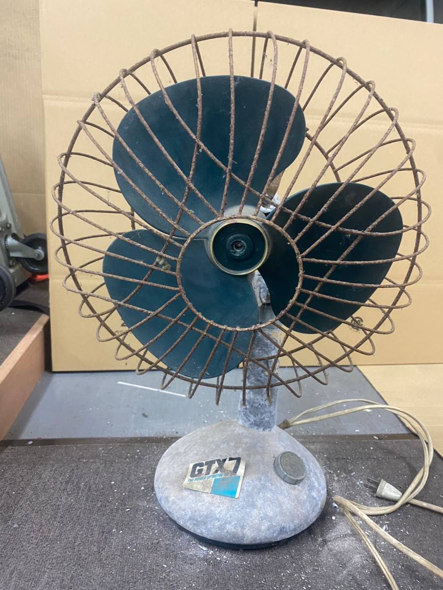 1円 大 MITSUBISHI 昭和レトロ アンティーク 扇風機 30cmお座敷ファン