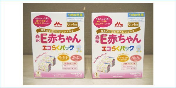 [DSE] (新品) 箱傷み 森永乳業 E赤ちゃん エコらくパック つめかえ用 800g 粉ミルク 2個セット まとめ売り