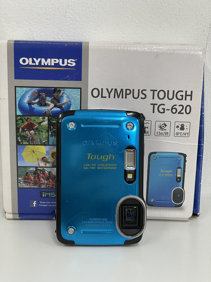 1円～☆OLYMPUS オリンパス TOUGH タフ デジタルカメラ TG-620 ブルー