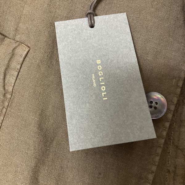 新品タグ付 BOGLIOLI ボリオリ「K.Jacket」清涼リネン100％ ハンド
