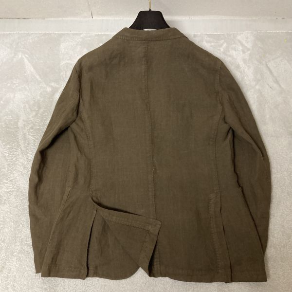 新品タグ付 BOGLIOLI ボリオリ「K.Jacket」清涼リネン100％ ハンド