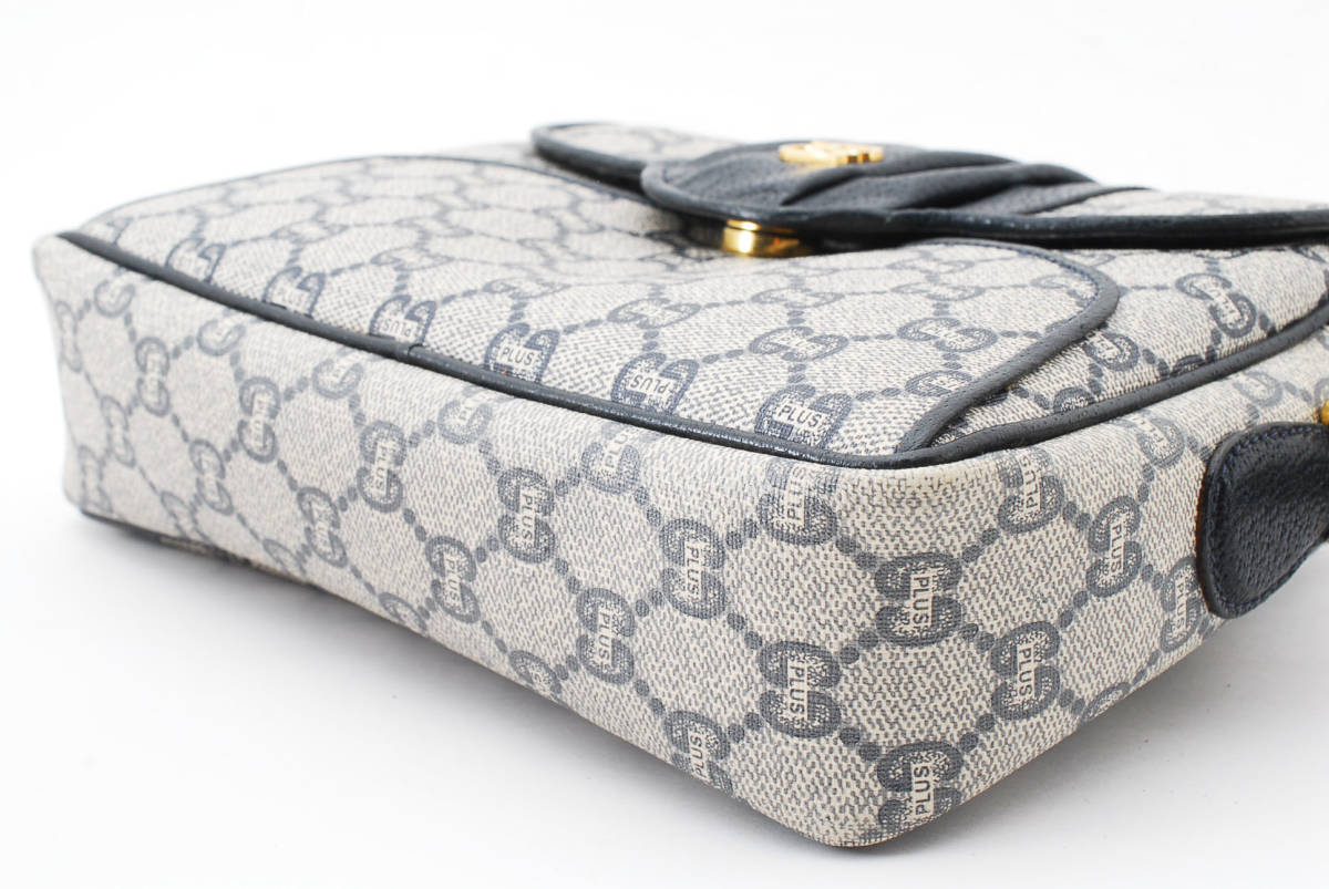1円 美品 GUCCI 訳あり ヴィンテージ グッチ オールドグッチ GGプラス 