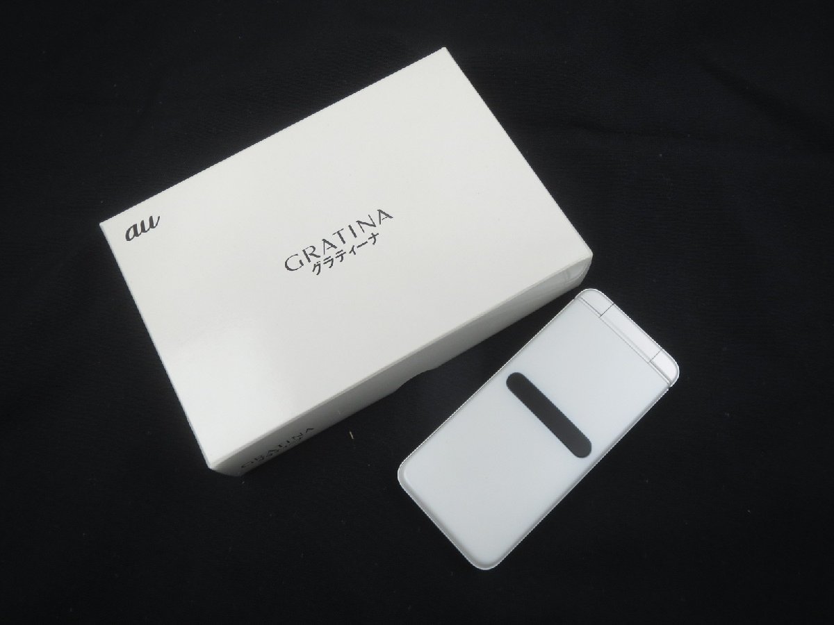 ♪KYOCERA 京セラ GRATINA グラティーナ KYF42 ホワイト 携帯電話 au