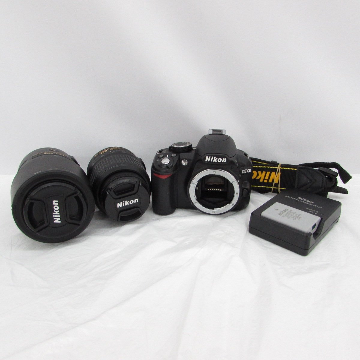  品 Nikon ニコン デジタル一眼レフカメラ D3100 ダブルズームキット 18-55ｍｍ/55-300ｍｍ 953174401 0429(ニコン)｜売買されたオークション情報、yahooの商品情報をアーカイブ公開 - オークファン ニコン