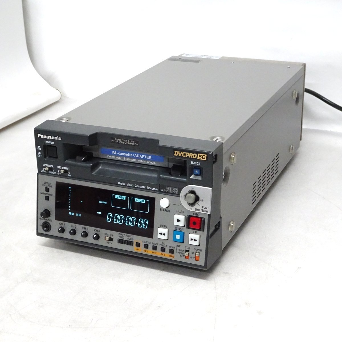 ★【 中古/動作品 】★ PANASONIC DVCPRO SD AJ-SD93 Panasonic AJ-SD93 DVCPRO 50レコーダー（アワー少なくDRUMr 204H