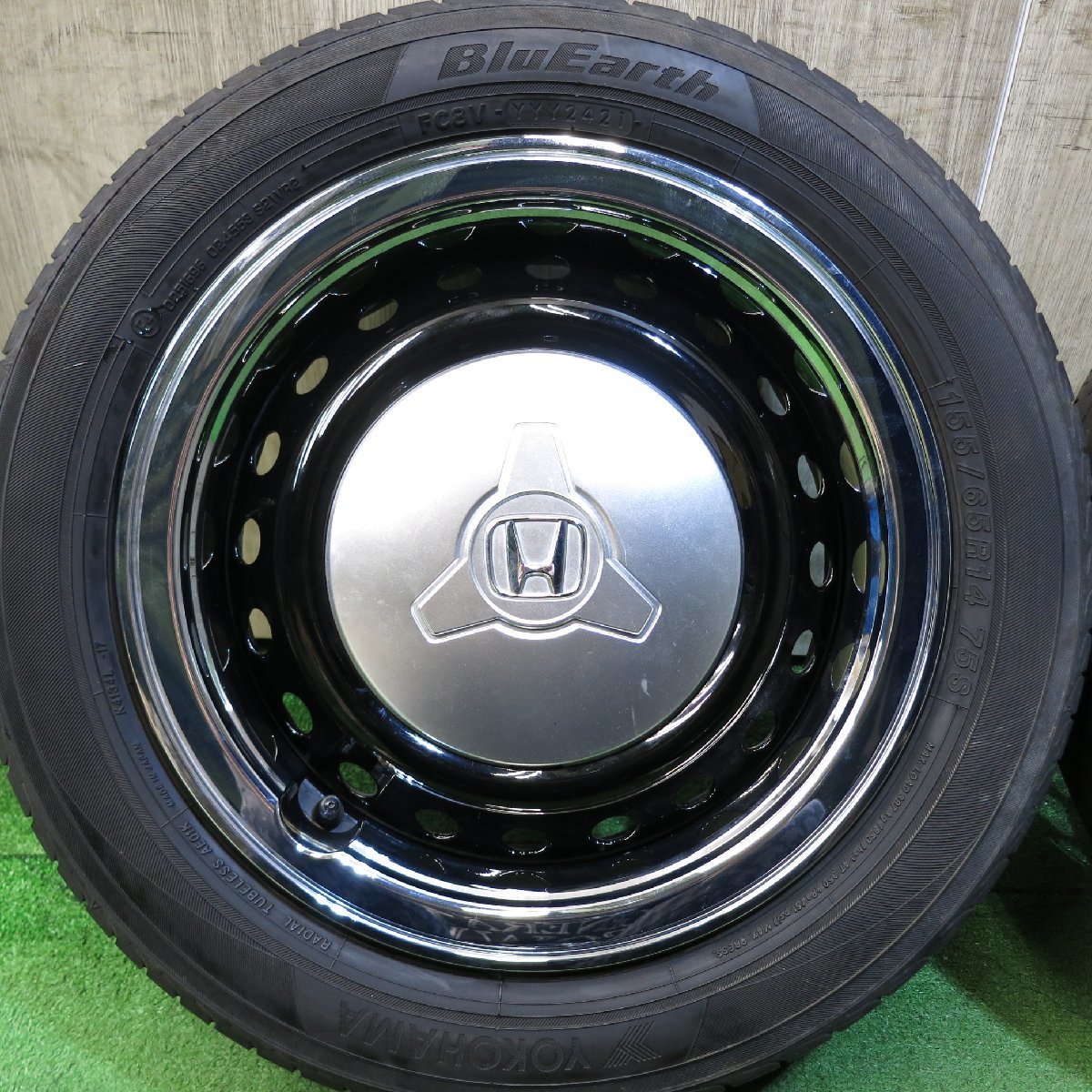 キレイ！21年☆ホンダ N-BOX スラッシュ 純正 155/65R14 ヨコハマ