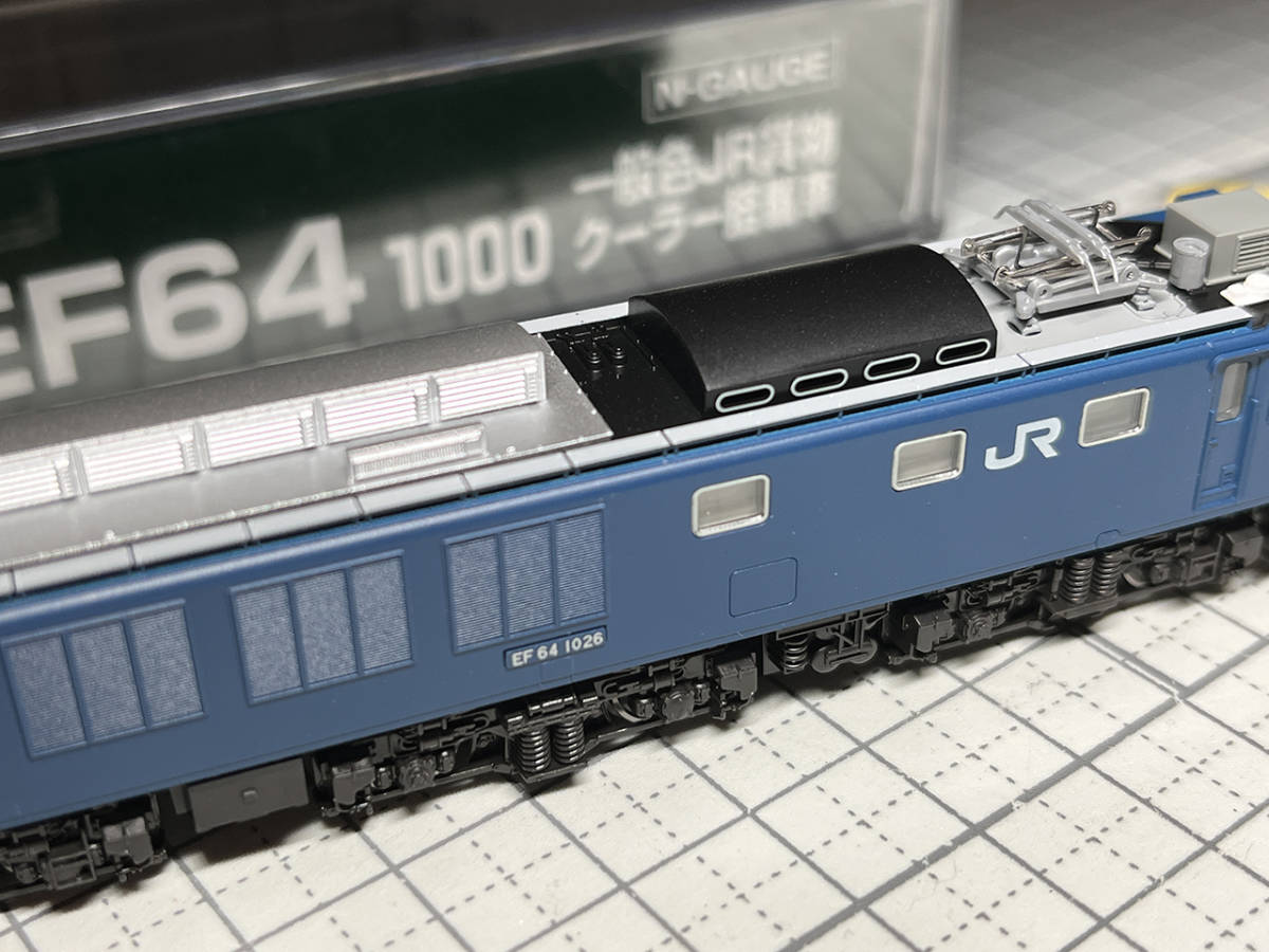 ☆☆ KATO EF64-1000 一般色JR貨クーラー搭載車 3024-3＆28-282 EF64 1000灰Hゴムガラスセット装着済み 最落無し！☆☆