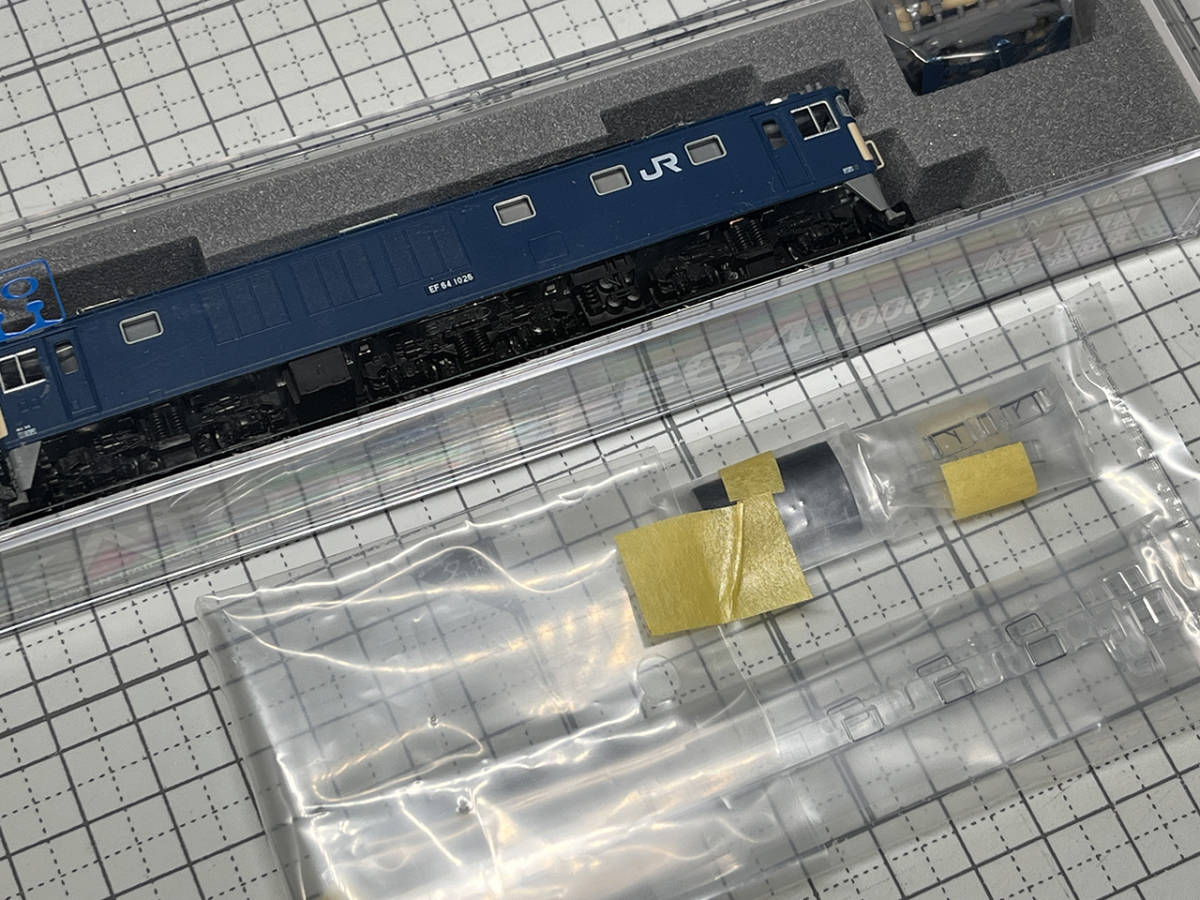 ☆☆ KATO EF64-1000 一般色JR貨クーラー搭載車 3024-3＆28-282 EF64 1000灰Hゴムガラスセット装着済み 最落無し！☆☆