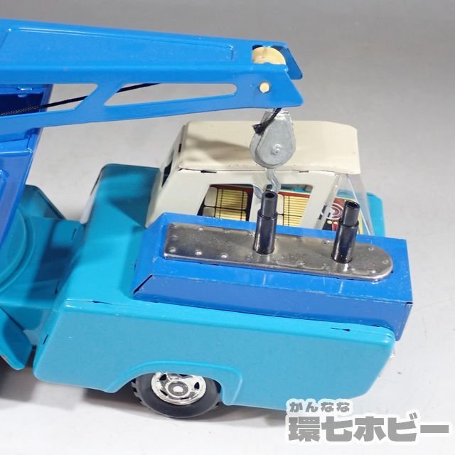 1KP22◇当時物 古い Bell ブリキ レッカー車 WRECK TRUCK フリクション 