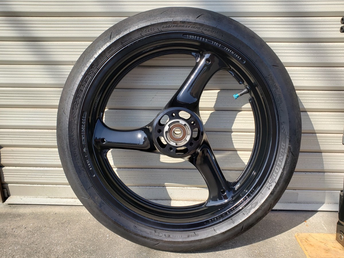 GPZ ZRXに流用 倒立フロントフォーク一式 トップブリッジ ステム 