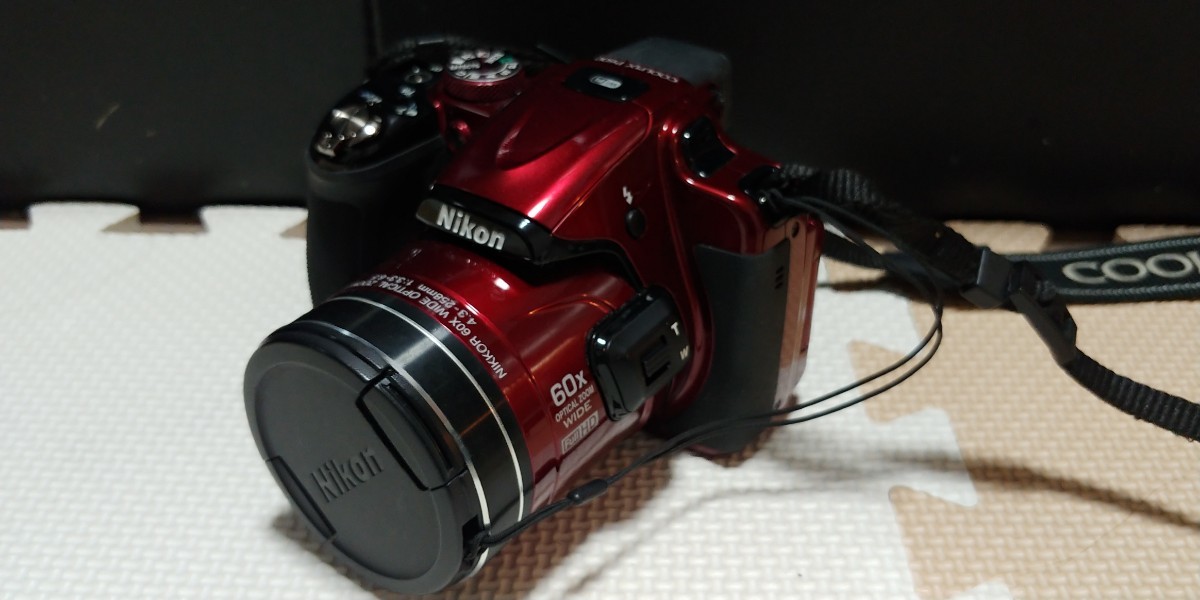 Nikon ニコン COOLPIX P600 通電OK ジャンク レッド デジタルカメラ 