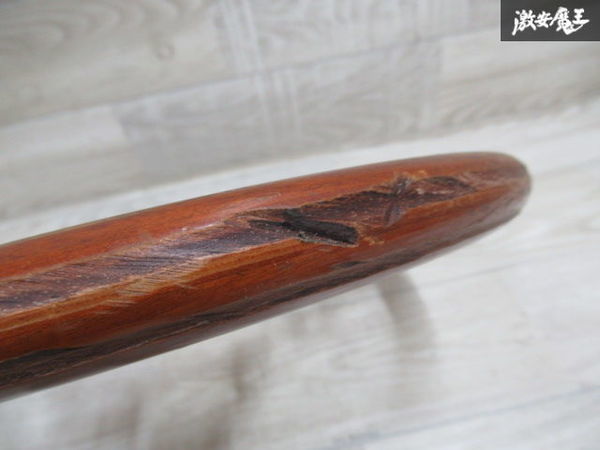 personal MONZA ウッドステアリング ホーンボタン付き 当時物 中古