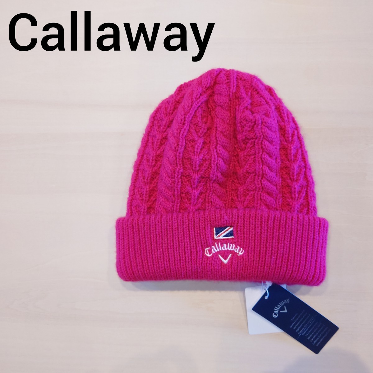 Callaway ニットキャップ ニット帽 ビーニー キャロウェイ 未使用新品 ゴルフ 2304