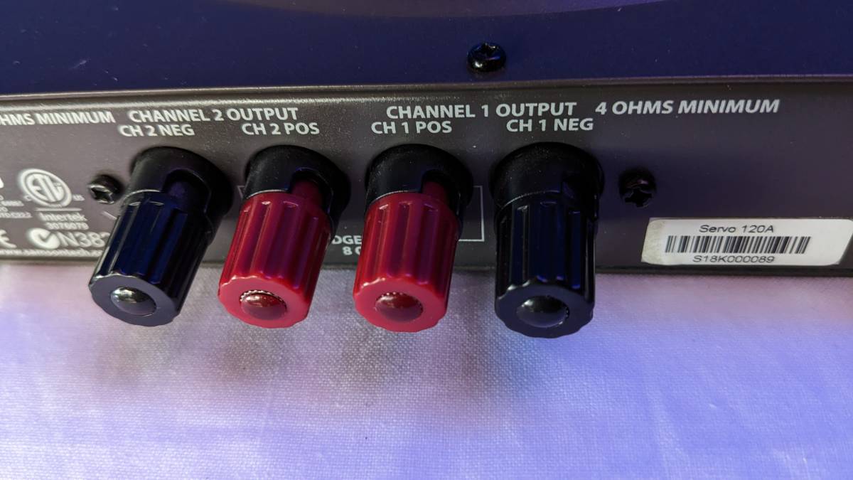 送料無料】SAMSON ( サムソン ) Servo 120a ステレオ・パワーアンプ Samson