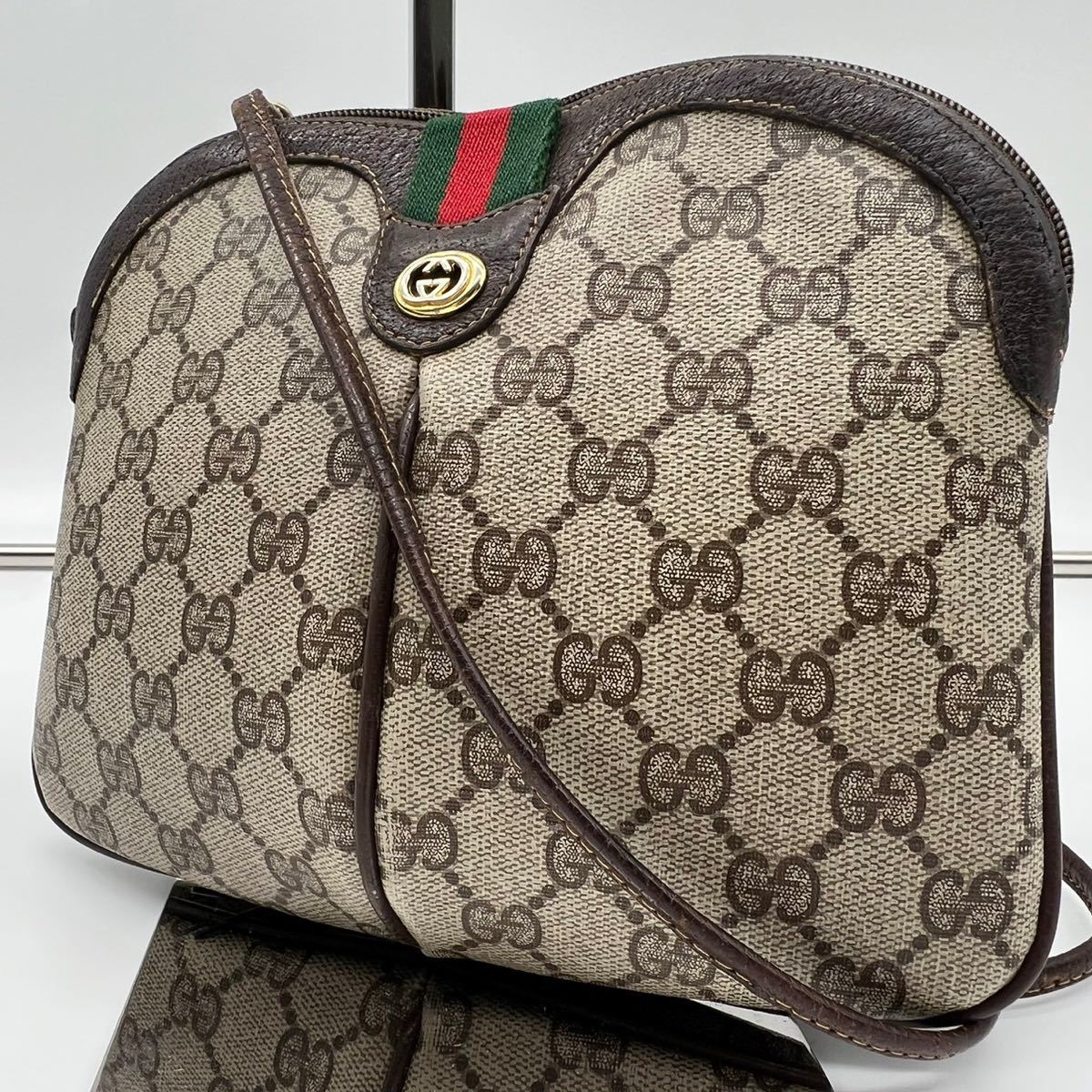 極美品 OLD GUCCI オールドグッチ ショルダーバッグ 斜めがけ シェリー
