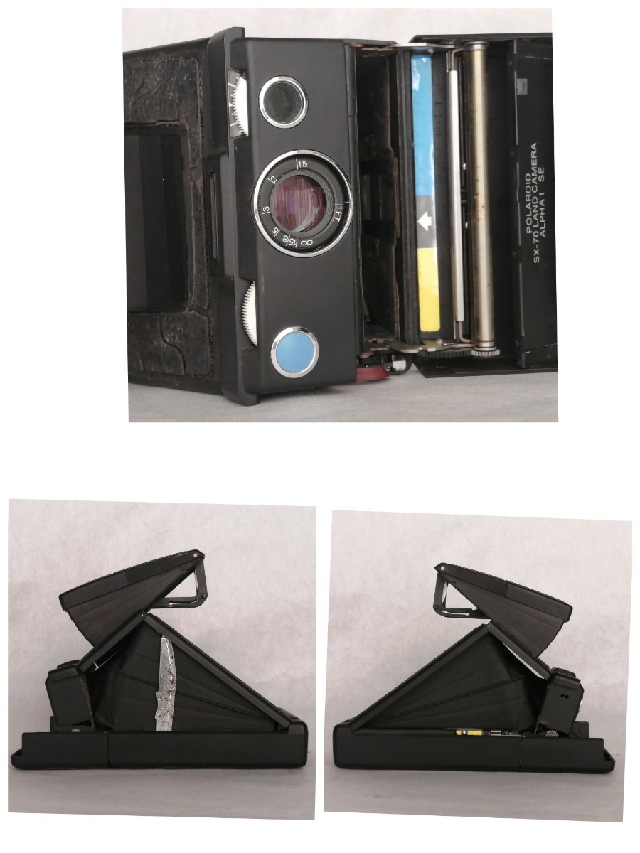 ジャンクポラロイド3台まとめ売り SX-70 ALPHA1 SE， SX-70 MODEL3