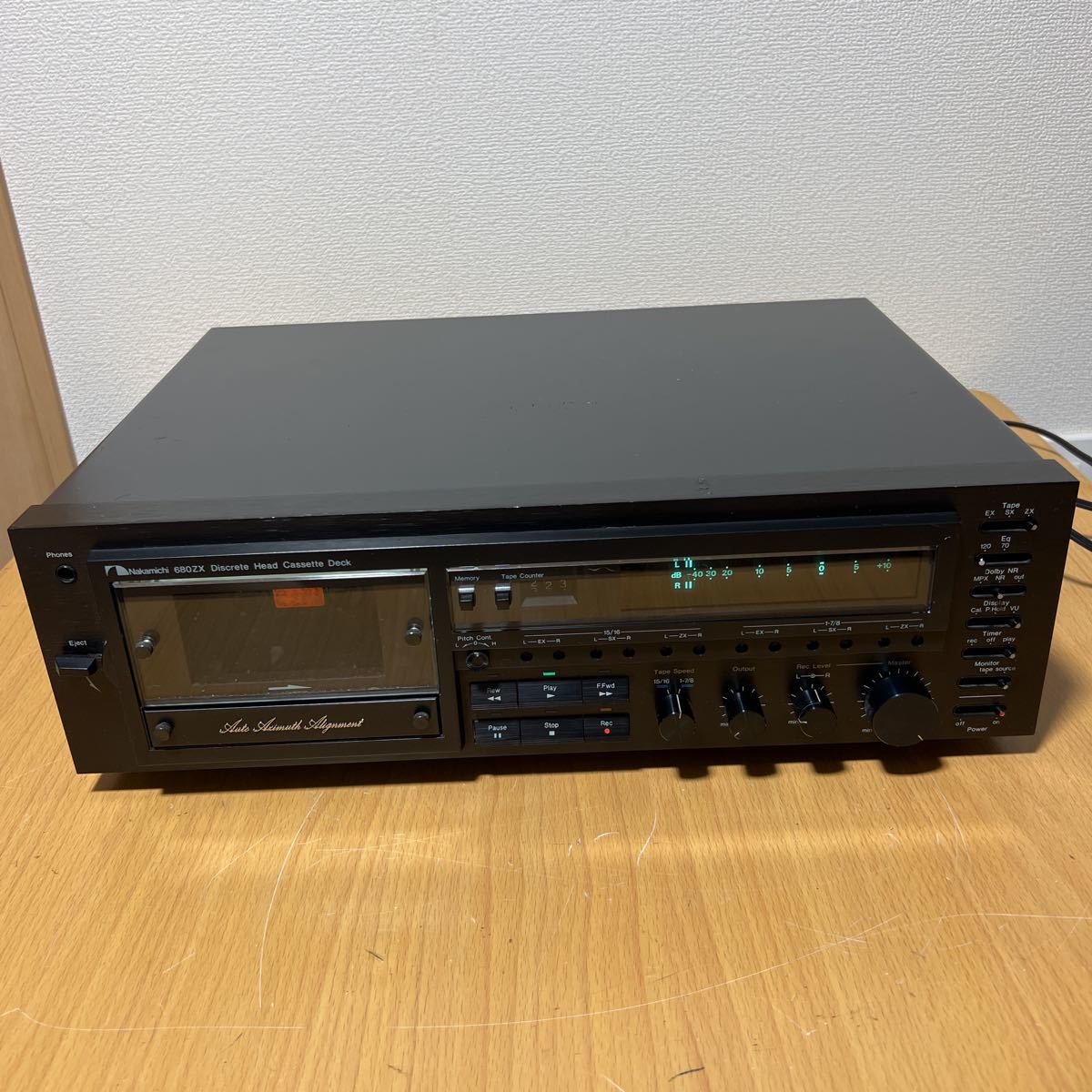 通電ジャンク Nakamichi 680ZX Discrete Head Cassette Deck カセット