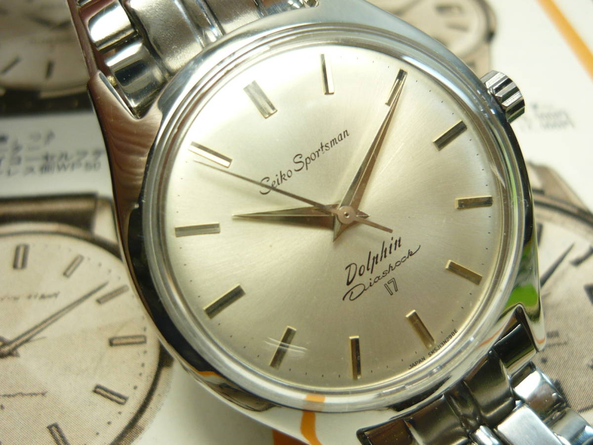 1961年製 スポーツマン SEIKO OH済 ドルフィン 0 手巻き時計 