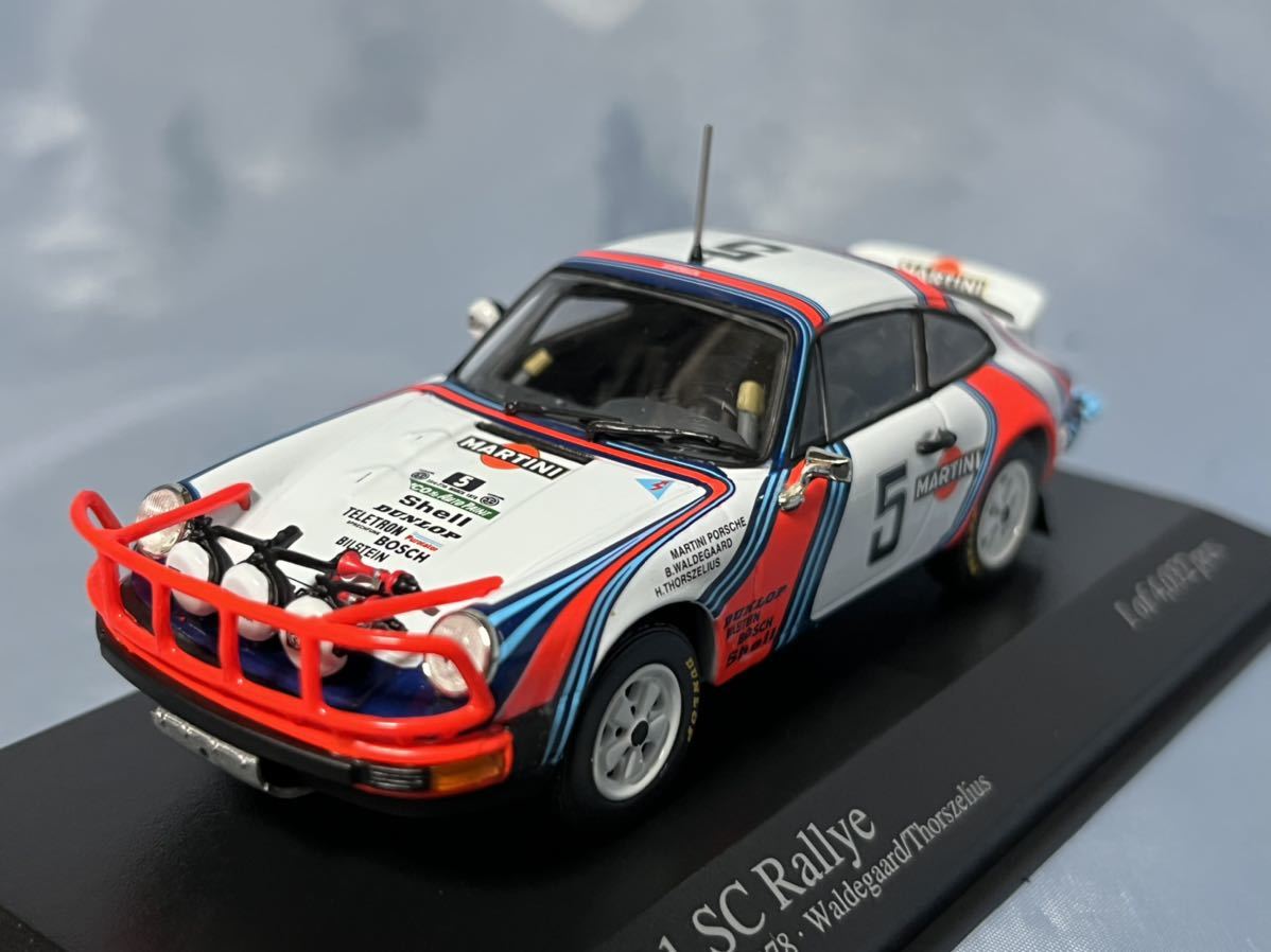 ミニチャンプス製 ポルシェ 911 SC ラリー 1978年 サファリラリー 1/43
