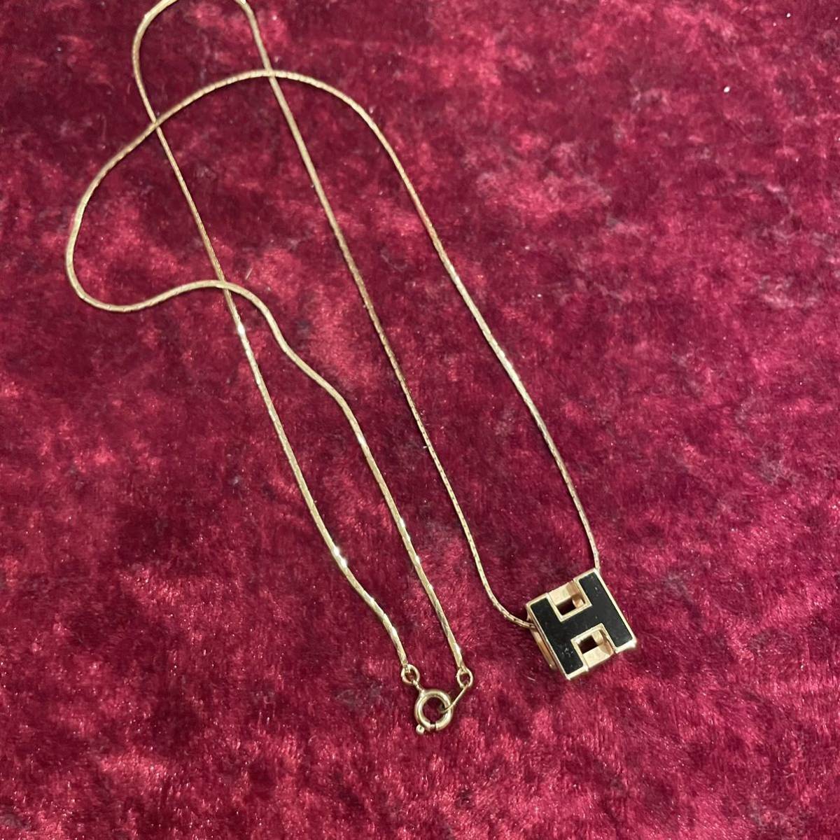 HERMES エルメス Hキューブ ネックレス ,