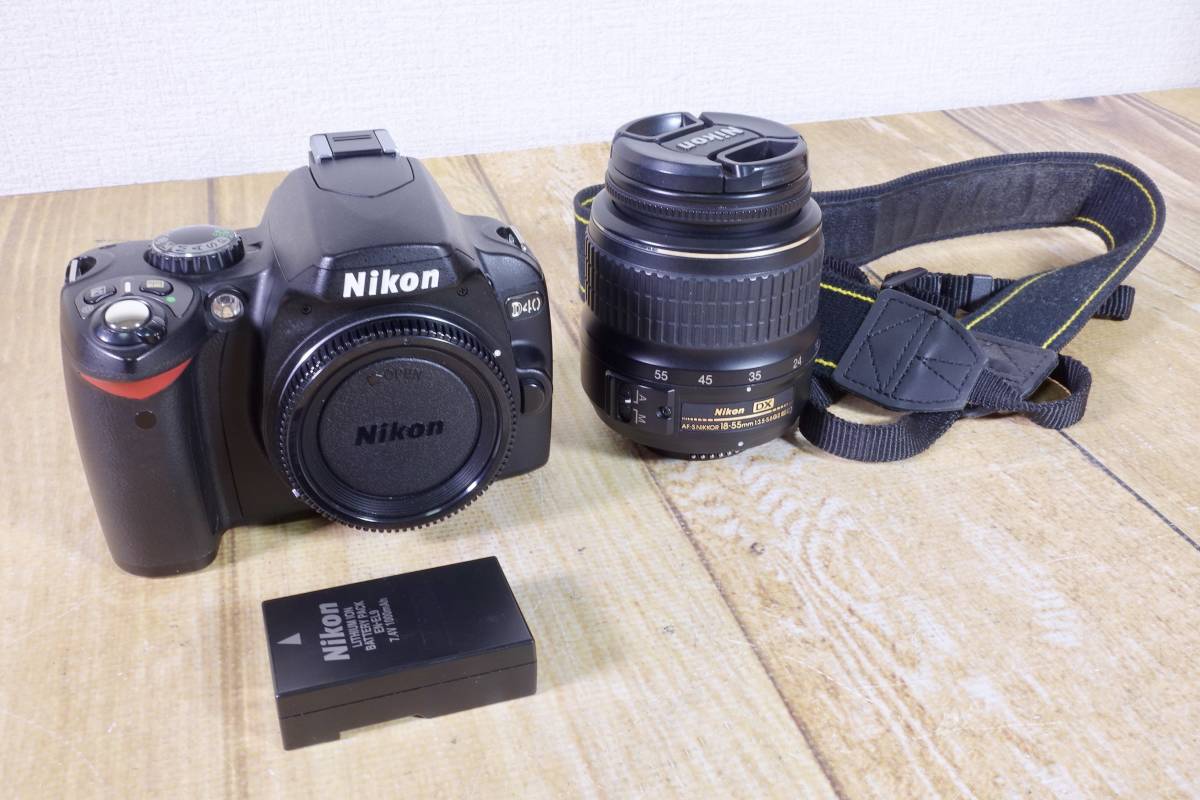 Nikon ニコン デジタル一眼レフカメラ D40 / AF-S DX 18-55mm 1：3.5