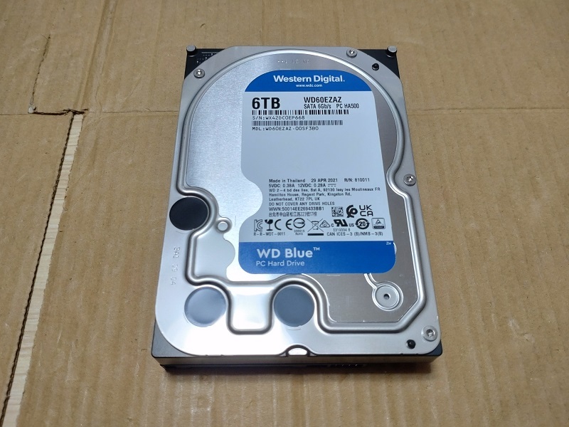 ⑥ Western Digital 3.5インチHDD 6TB WD Blue WD60EZAZ Western