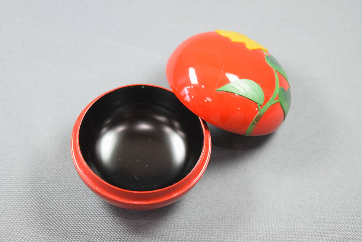 琉球漆器 香合 ゆうなの花 茶器 茶道具 漆器 漆芸 沖縄 伝統工芸品