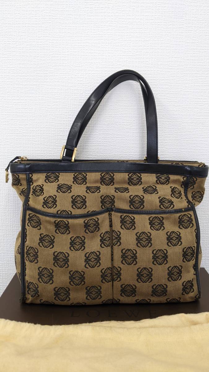 LOEWE アナグラム トートバッグ キャンバス レディース 32894 ロエベ