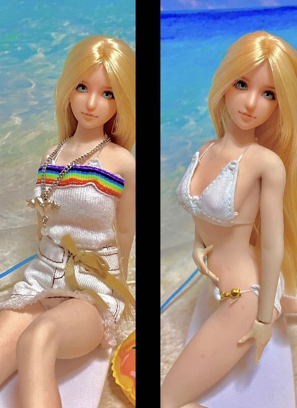 1/6サイズ チューブトップ＋スカート＋水着上下 TBLeague ファイセン シームレス フィギュア オビツ アゾン ジェニー バービー ドール 服