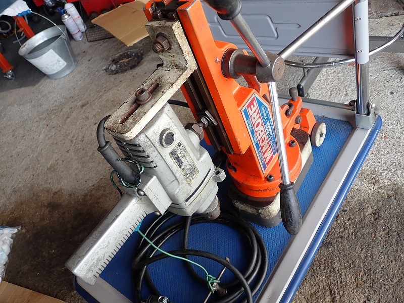 KANETSU カネツー MAGBORE KCD-2HNマグネットボール盤 東芝電気ドリルDR-13B 強力マグネット 動作品