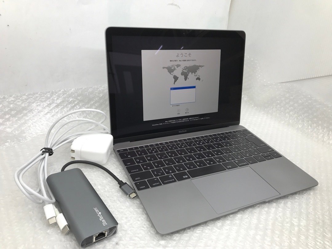 ジャンク MacBook 12インチ (Early 2016) Core m5 1.2GHz/8GB/SSD